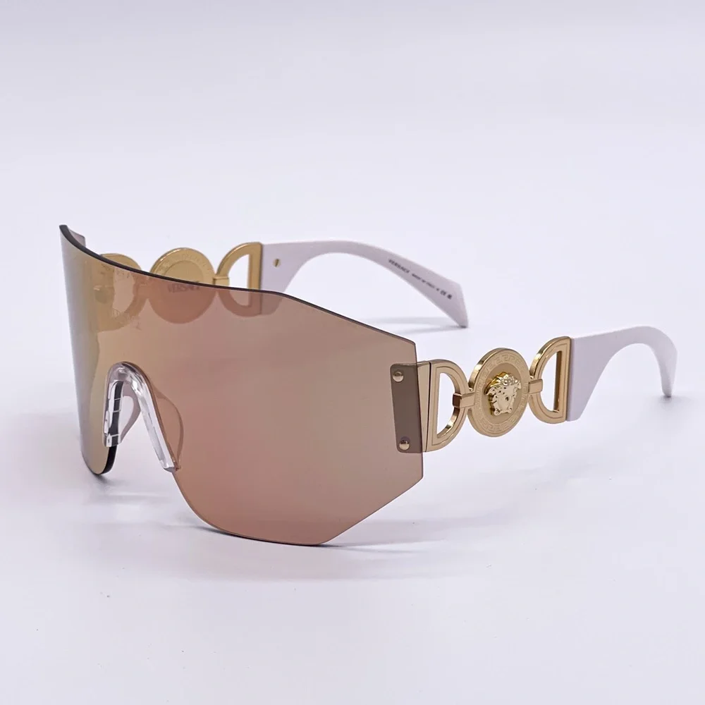 NEW VE2258 1002/7J UNISEX VERSACE SHIELD SUNGLASSES MOD 2258 10027J EYEWEAR